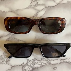Tortoise Brown Sunglasses & Black Sunglasses